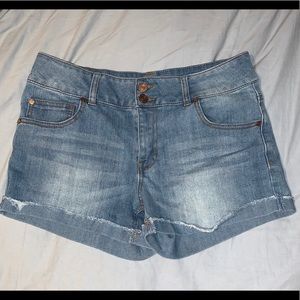 High wasted jean shorts